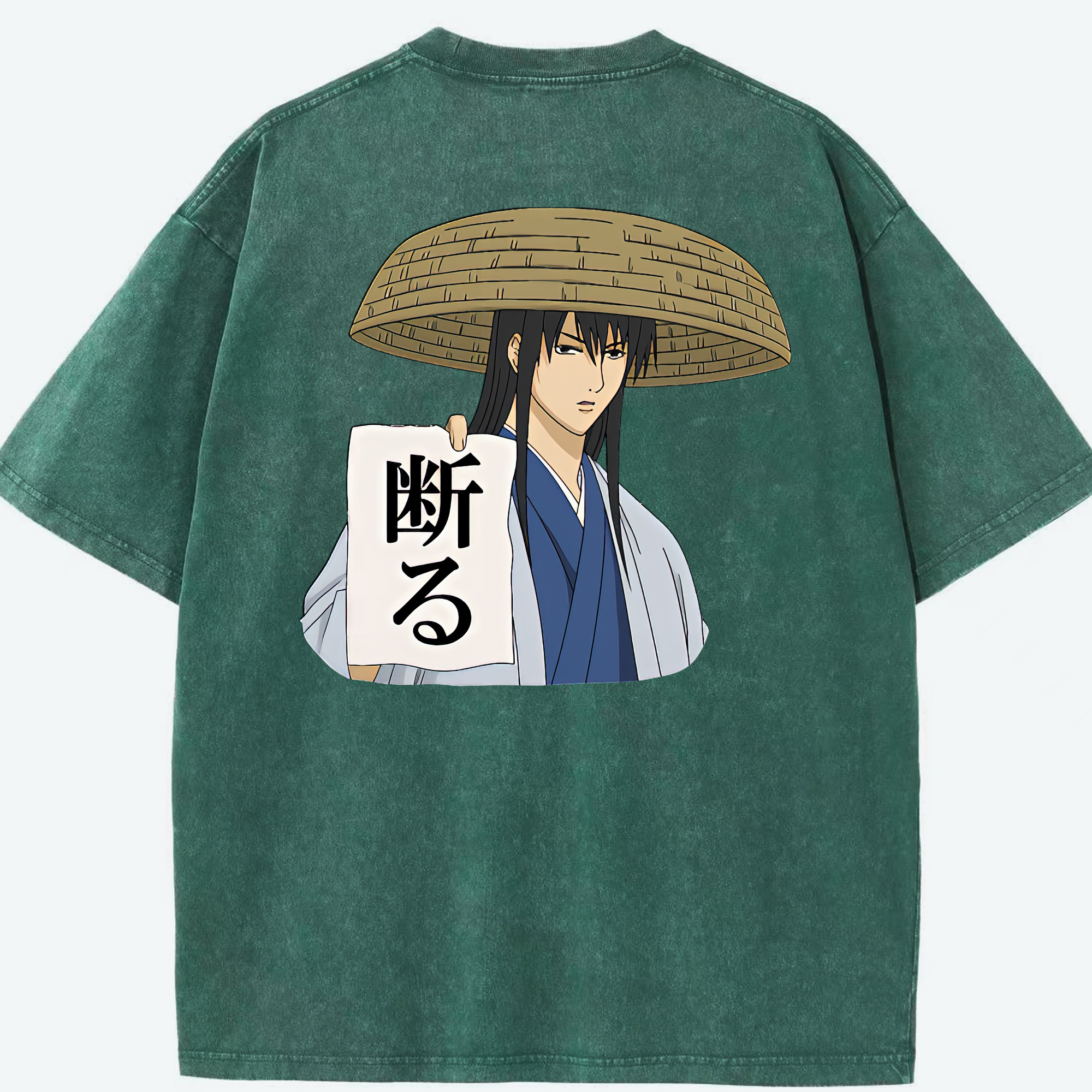 （画像用） ぎんたま 坂田銀時（さかたぎんとき） 神楽 志村新八（しむら しんぱち） GINTAMA Sakata Gintoki Kagura Shimura Shinpachi 綿100% ヴィンテージ風 半袖Tシャツ（背面プリント）